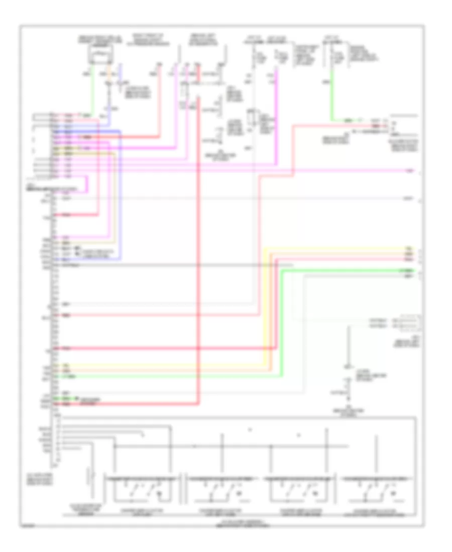 2.5L, Automatic AC Wiring Diagram, Except Hybrid (1 of 2) for Toyota Camry Hybrid 2010