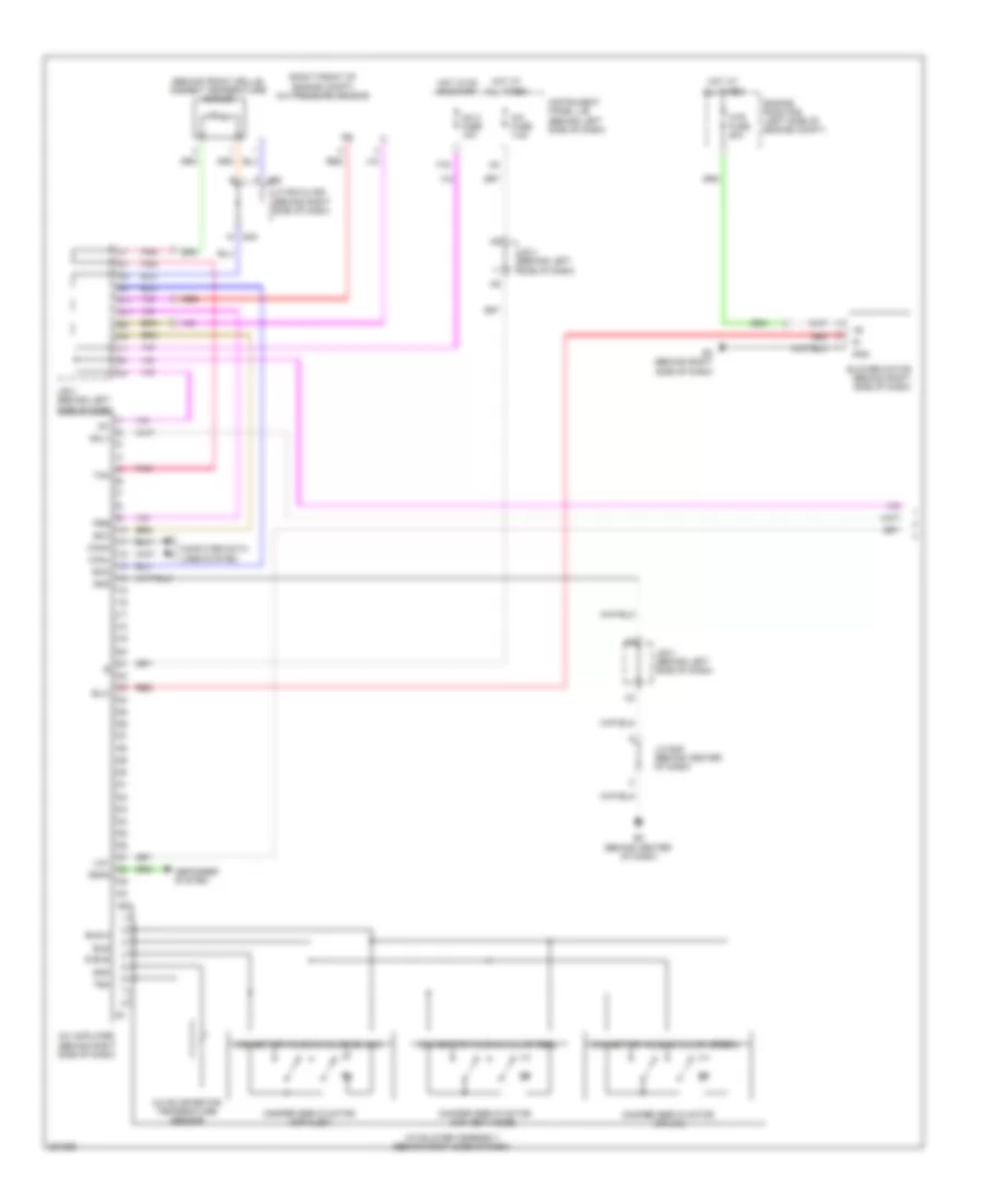 2.5L, Manual AC Wiring Diagram, Except Hybrid (1 of 2) for Toyota Camry Hybrid 2010