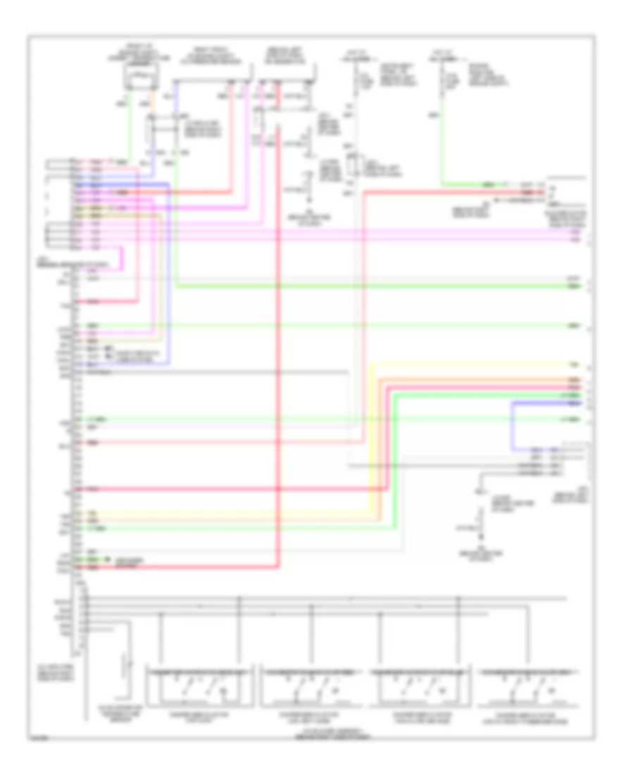 3.5L, Automatic AC Wiring Diagram, Except Hybrid (1 of 2) for Toyota Camry Hybrid 2010