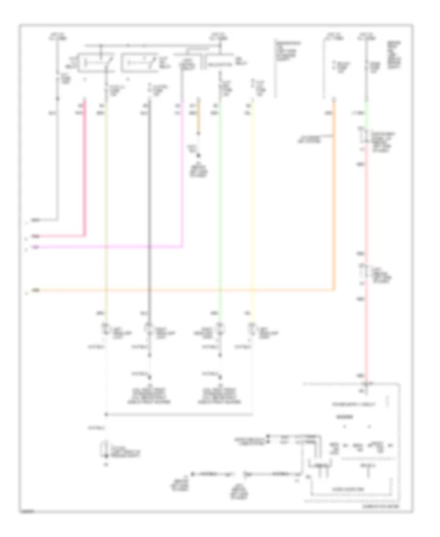 Headlights Wiring Diagram, Except Hybrid (2 of 2) for Toyota Camry Hybrid 2010