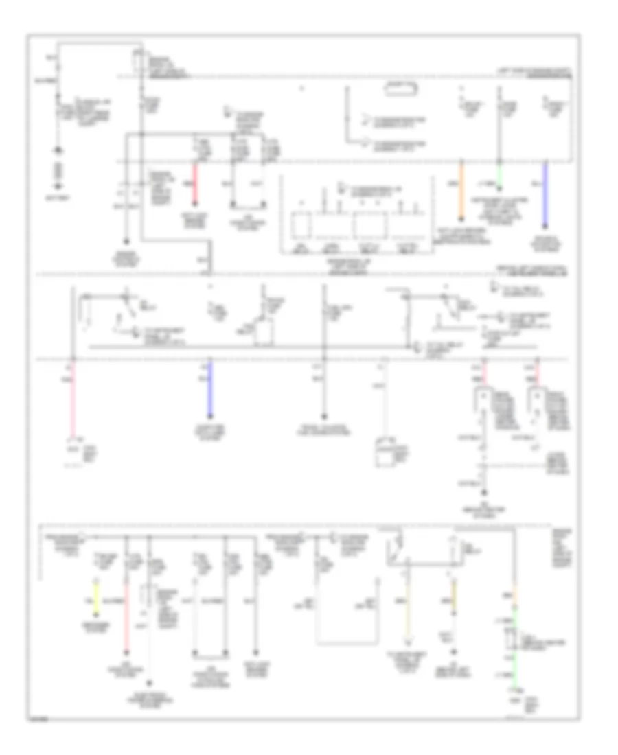 Power Distribution Wiring Diagram, Hybrid (1 of 3) for Toyota Camry Hybrid 2010
