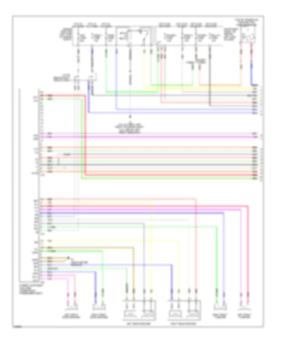 8-Speaker System Wiring Diagram, with Navigation (1 of 3) for Toyota Camry Hybrid 2010
