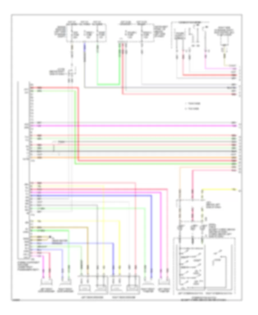 8-Speaker System Wiring Diagram, without Navigation (1 of 2) for Toyota Camry Hybrid 2010