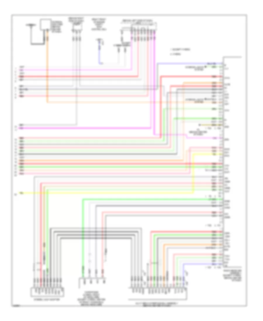 8-Speaker System Wiring Diagram, without Navigation (2 of 2) for Toyota Camry Hybrid 2010