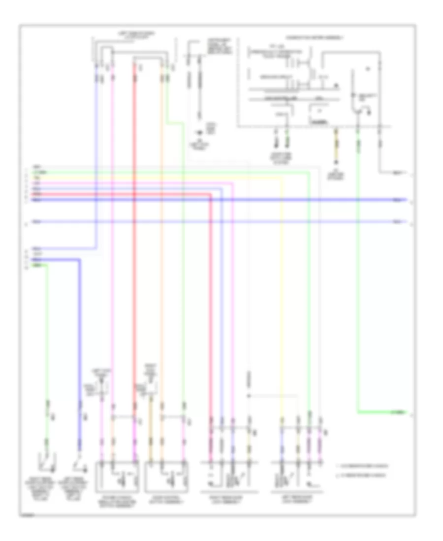 Forced Entry Wiring Diagram, with Smart Key System (2 of 4) for Toyota Prius C 2014