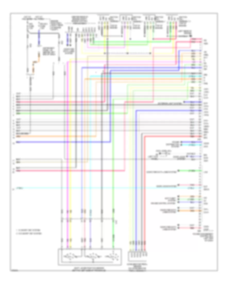 1.5L, Hybrid System Wiring Diagram (6 of 6) for Toyota Prius C 2014