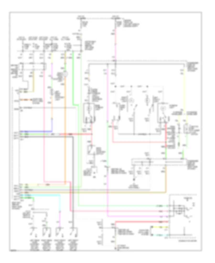 Courtesy Lamps Wiring Diagram Except Hybrid for Toyota Highlander 2007