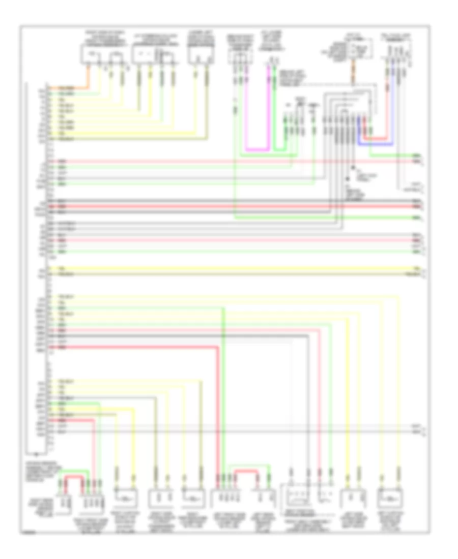 Supplemental Restraints Wiring Diagram 1 of 2 for Toyota Avalon Limited 2005