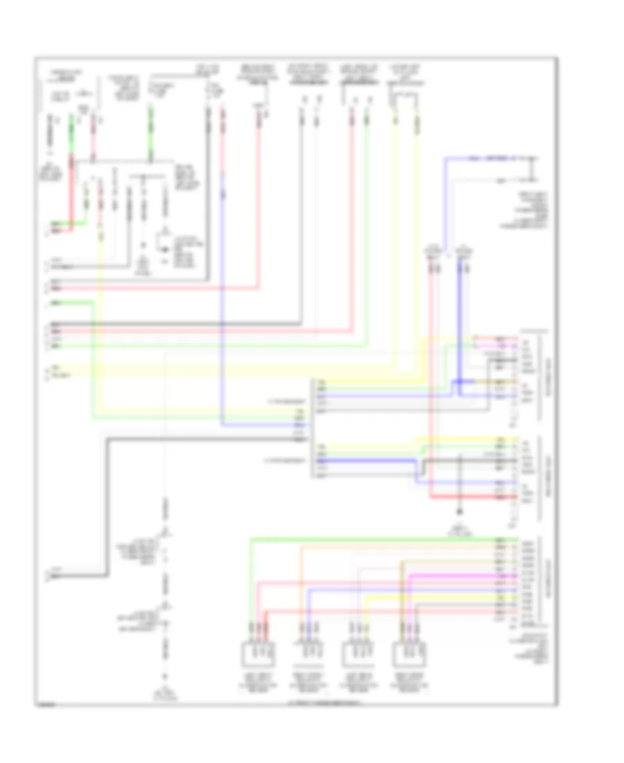 Supplemental Restraints Wiring Diagram 2 of 2 for Toyota Avalon Limited 2005