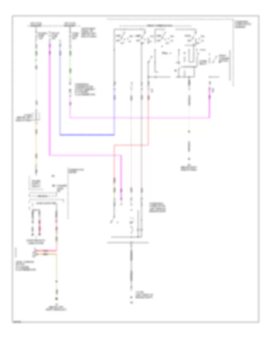 Front Wiper Washer Wiring Diagram Except Hybrid for Toyota Highlander 2009