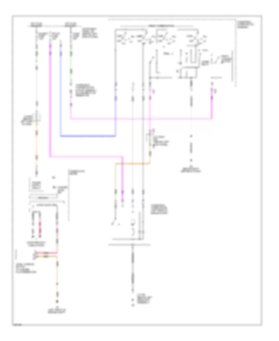 Front WiperWasher Wiring Diagram, Hybrid for Toyota Highlander 2009