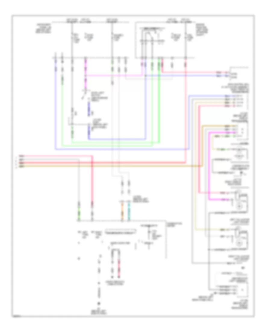 Exterior Lamps Wiring Diagram Except Hybrid 2 of 2 for Toyota Highlander 2009