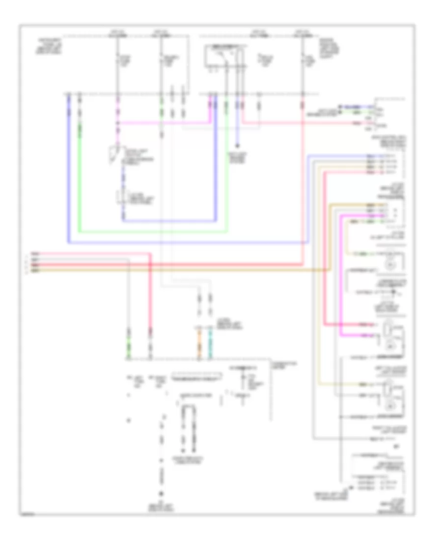 Exterior Lamps Wiring Diagram Hybrid 2 of 2 for Toyota Highlander 2009