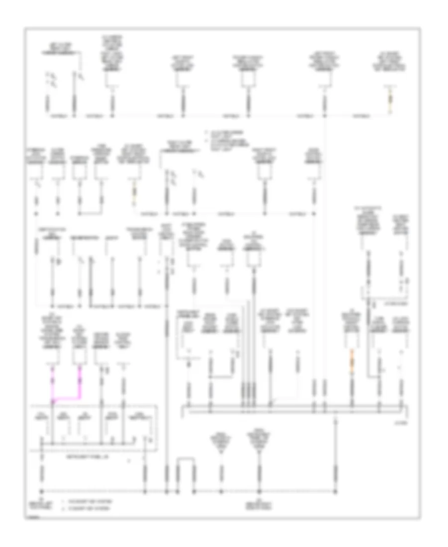 Ground Distribution Wiring Diagram Except Hybrid 3 of 4 for Toyota Highlander 2009