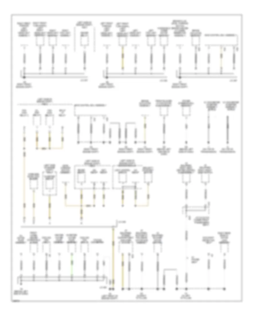 Ground Distribution Wiring Diagram, Hybrid (1 of 5) for Toyota Highlander 2009