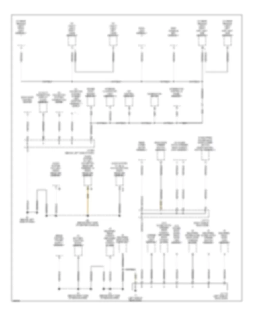 Ground Distribution Wiring Diagram, Hybrid (5 of 5) for Toyota Highlander 2009