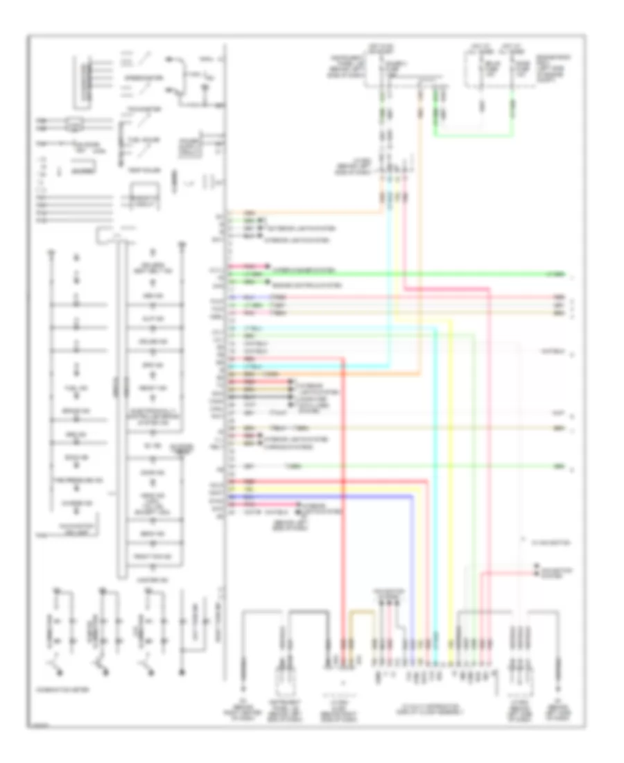 Instrument Cluster Wiring Diagram Hybrid 1 of 2 for Toyota Highlander 2009