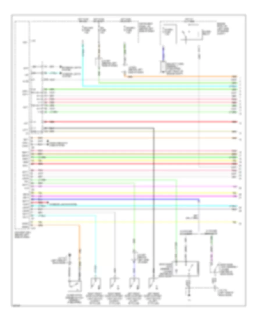 Power Door Locks Wiring Diagram, Hybrid with Smart Key System (1 of 4) for Toyota Highlander 2009