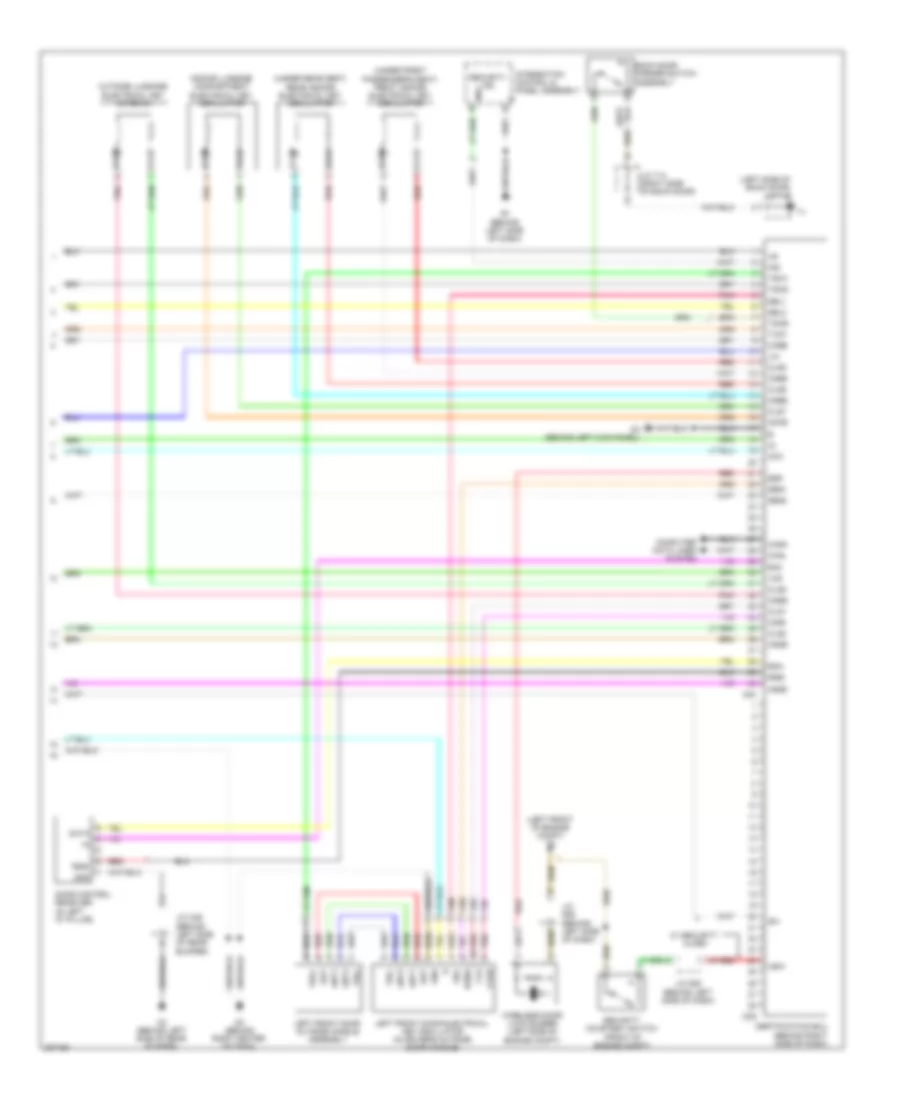 Power Door Locks Wiring Diagram, Hybrid with Smart Key System (4 of 4) for Toyota Highlander 2009