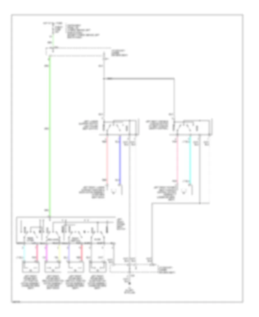 Driver Power Seat Wiring Diagram for Toyota Highlander 2009