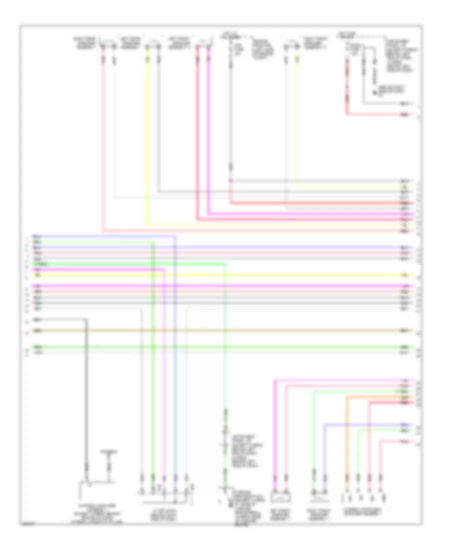 Radio Wiring Diagram, with JBL with Navigation (2 of 3) for Toyota Highlander 2009