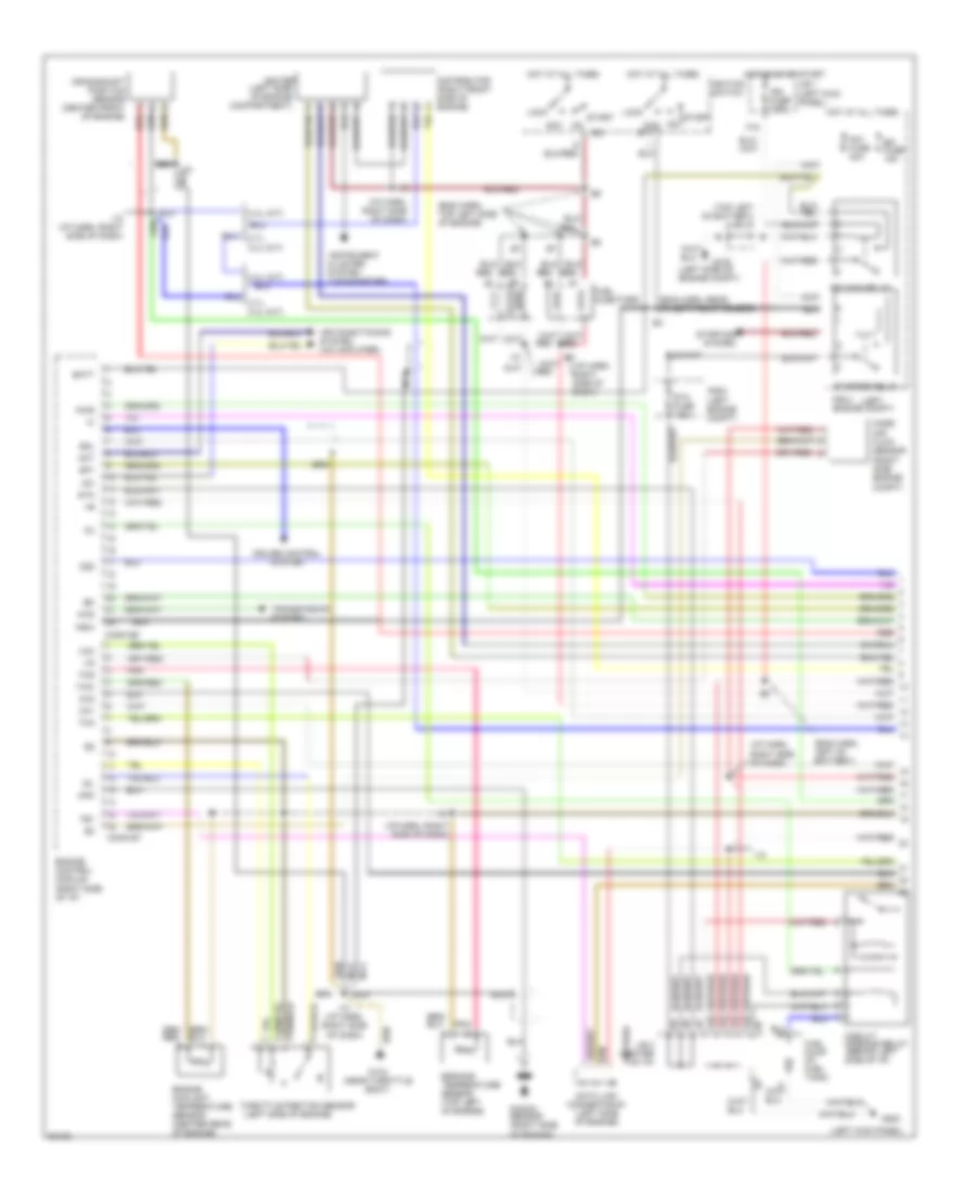 2.7L, Engine Performance Wiring Diagrams, MT (1 of 2) for Toyota Tacoma 1996