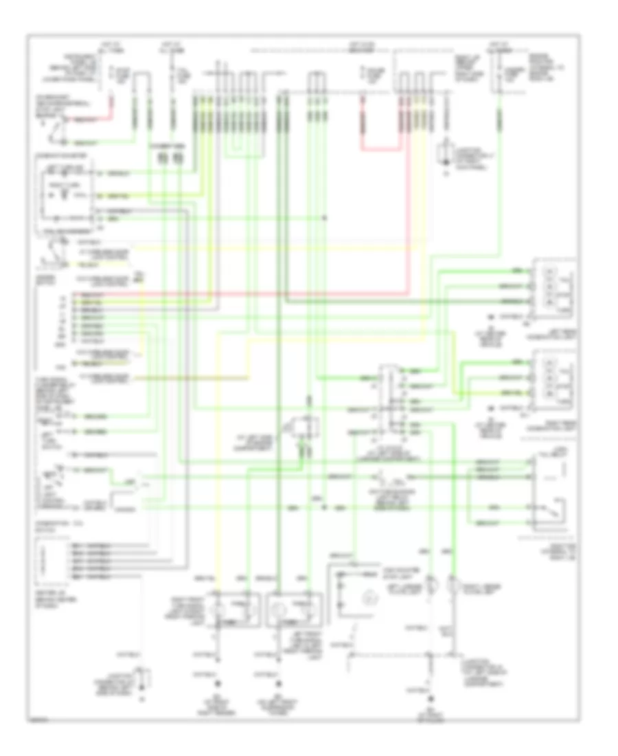 Exterior Lamps Wiring Diagram for Toyota Corolla S 2008
