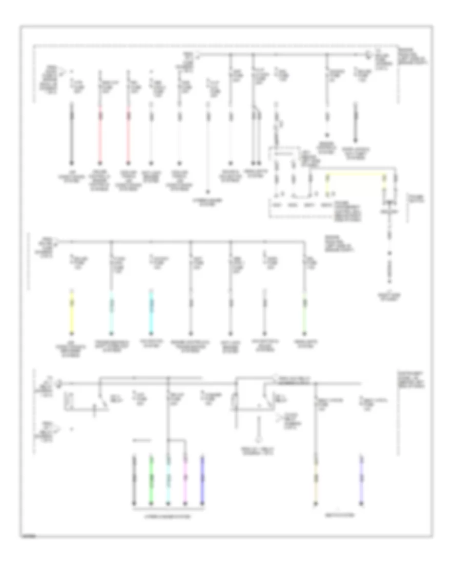 Power Distribution Wiring Diagram (2 of 3) for Toyota Prius Plug-in 2014
