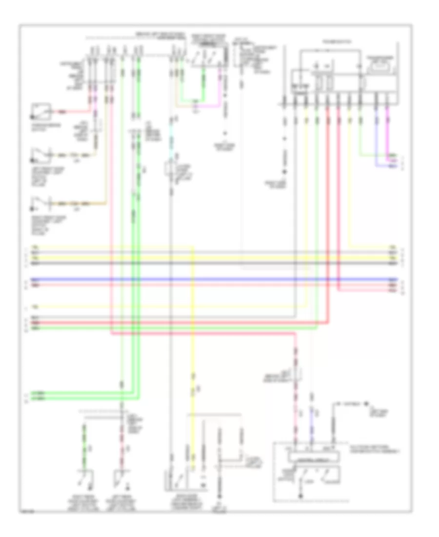 Power Door Locks Wiring Diagram (4 of 5) for Toyota Prius Plug-in 2014