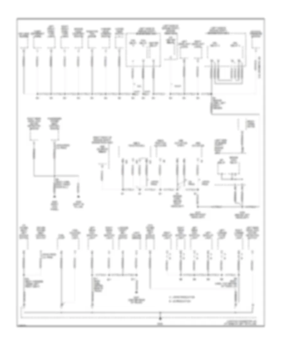 2.2L, Ground Distribution Wiring Diagram (1 of 3) for Toyota Camry CE 2000