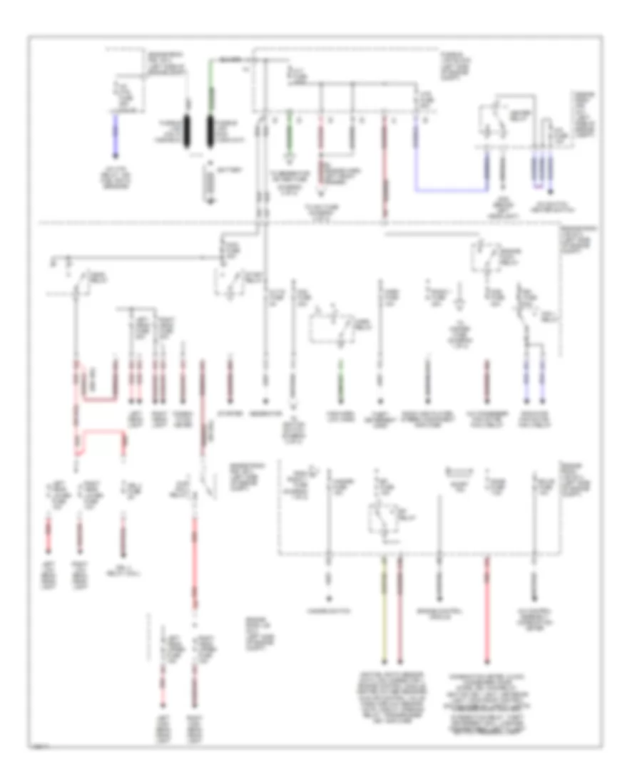 2.2L, Power Distribution Wiring Diagram (1 of 2) for Toyota Camry CE 2000