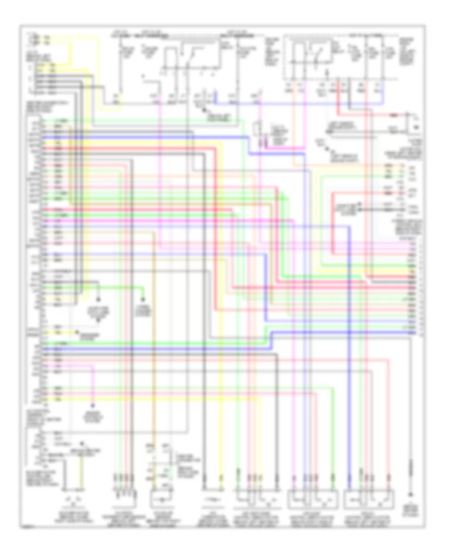 Automatic AC Wiring Diagram (1 of 2) for Toyota Prius 2006