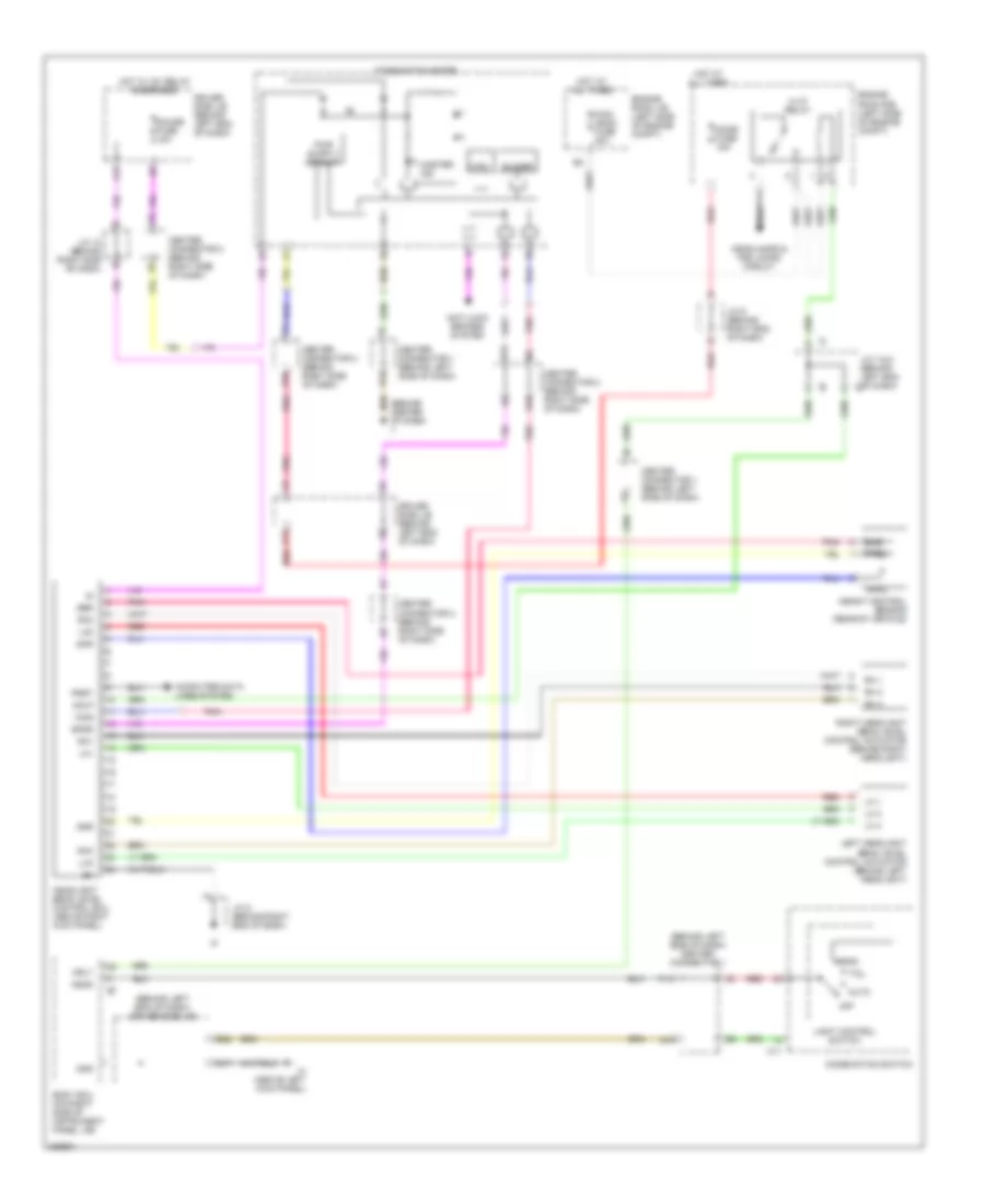 Headlamp Beam Adjustment Wiring Diagram for Toyota Prius 2006