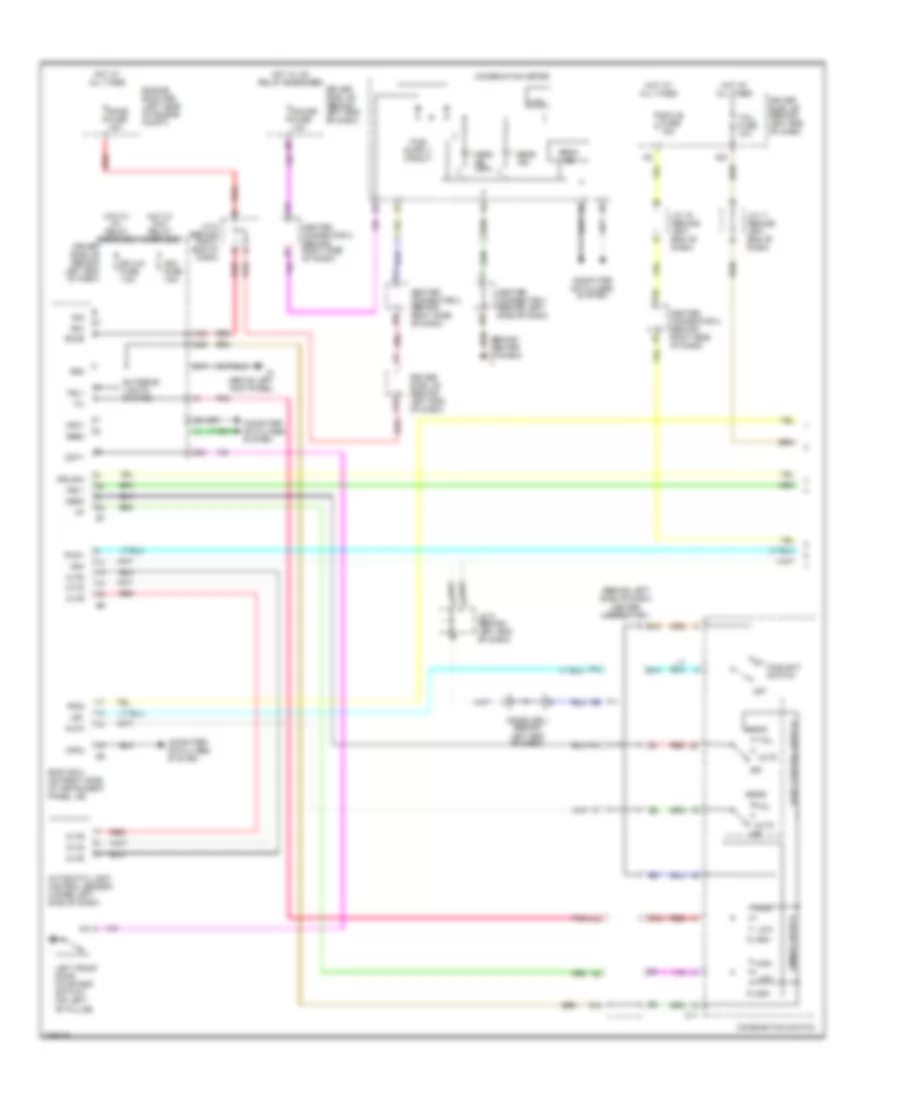 Headlamps  Fog Lamps Wiring Diagram with DRL 1 of 2 for Toyota Prius 2006