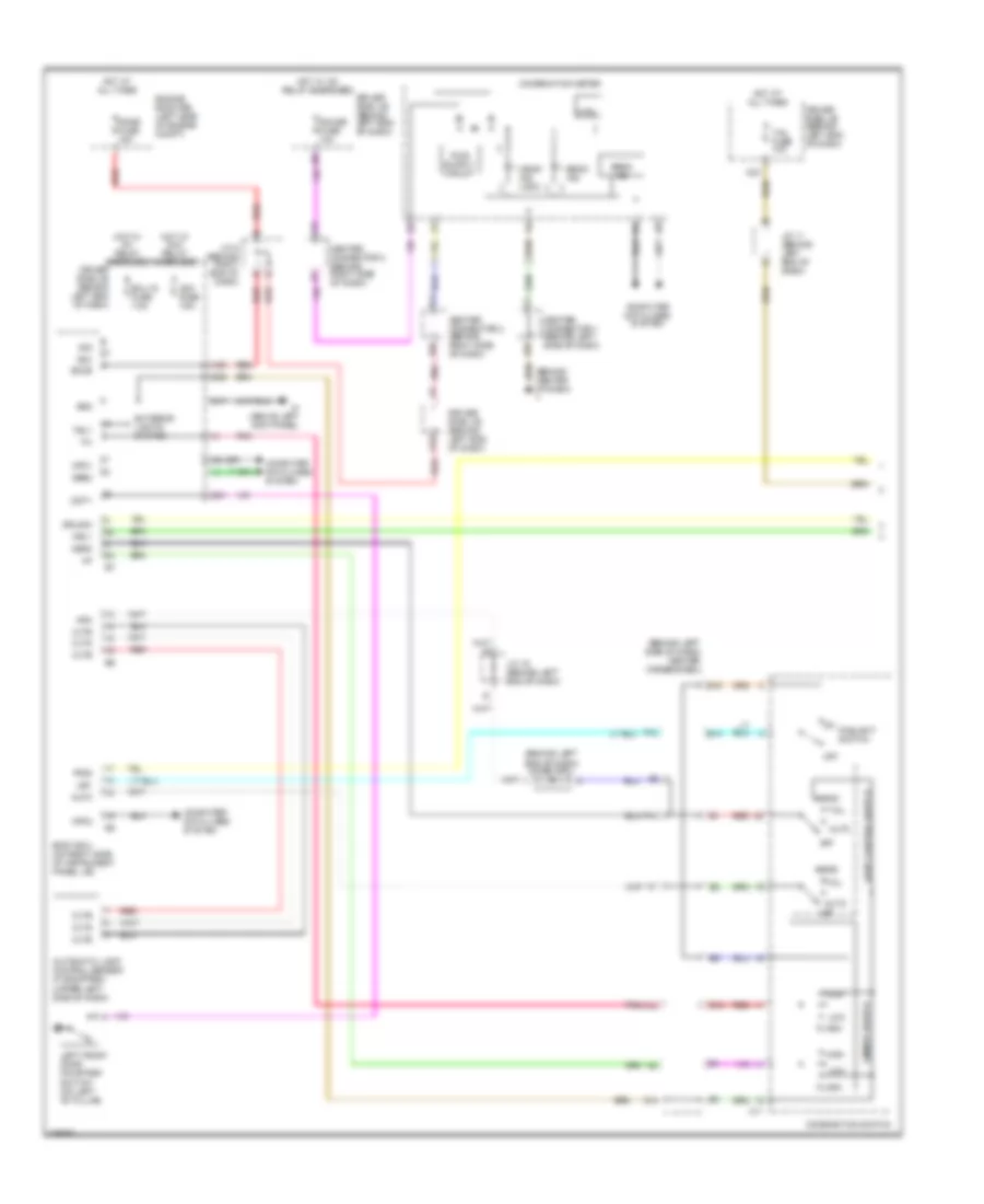 Headlamps  Fog Lamps Wiring Diagram, without DRL (1 of 2) for Toyota Prius 2006