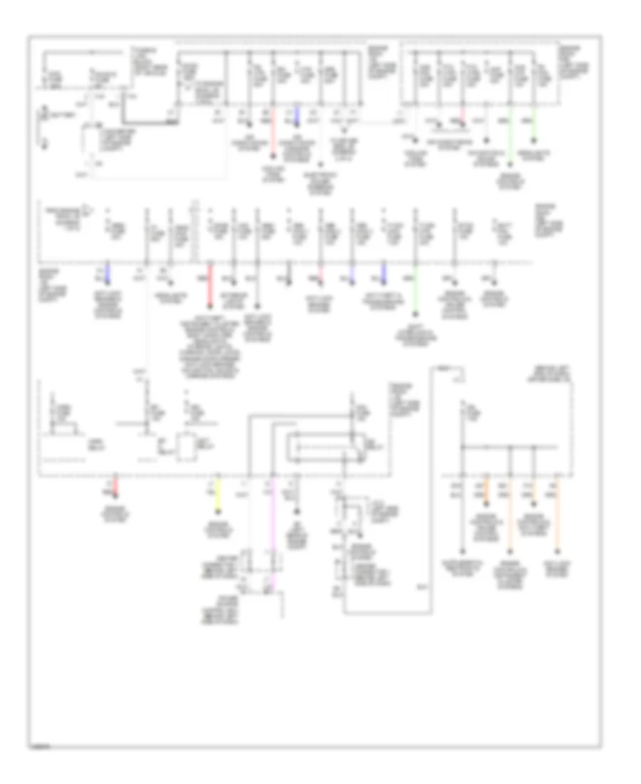 Power Distribution Wiring Diagram 1 of 2 for Toyota Prius 2006