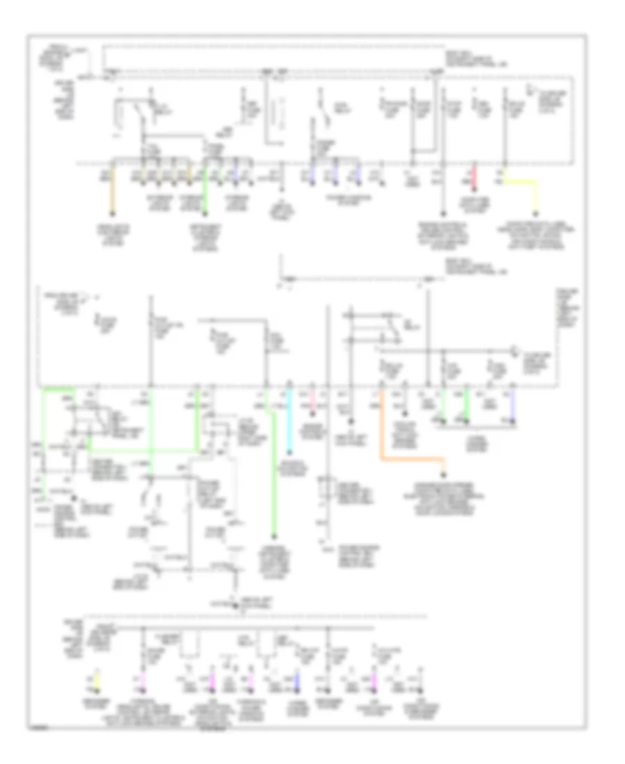 Power Distribution Wiring Diagram (2 of 2) for Toyota Prius 2006