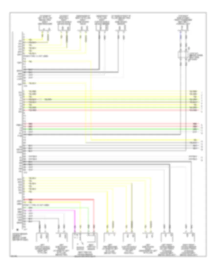 Supplemental Restraints Wiring Diagram 1 of 2 for Toyota Prius 2006