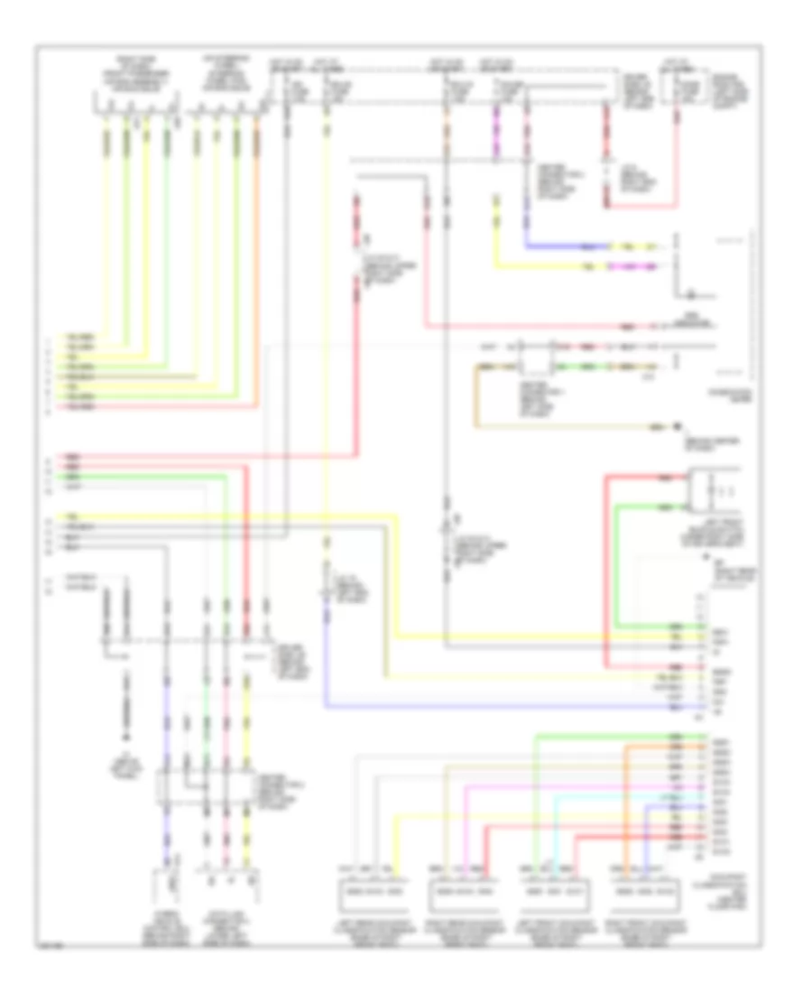 Supplemental Restraints Wiring Diagram 2 of 2 for Toyota Prius 2006