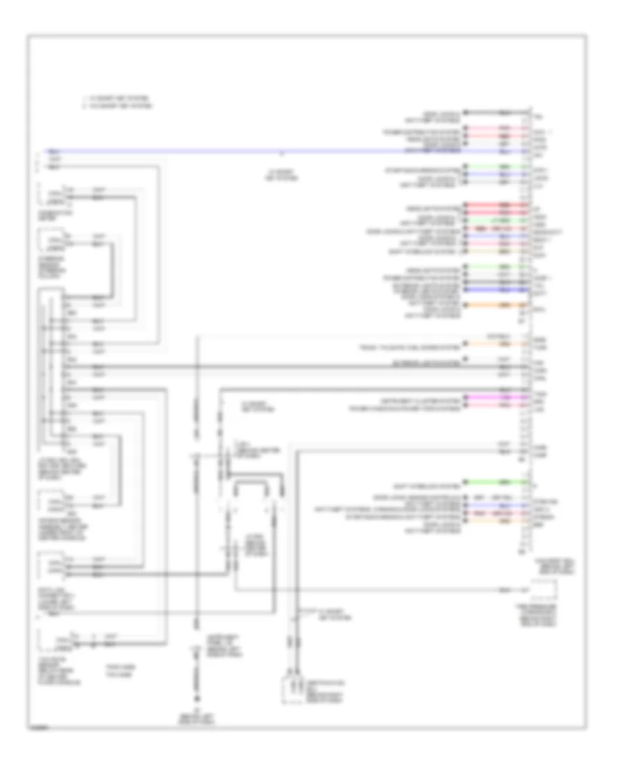 Body Control Modules Wiring Diagram Except Hybrid 2 of 2 for Toyota Camry LE 2010