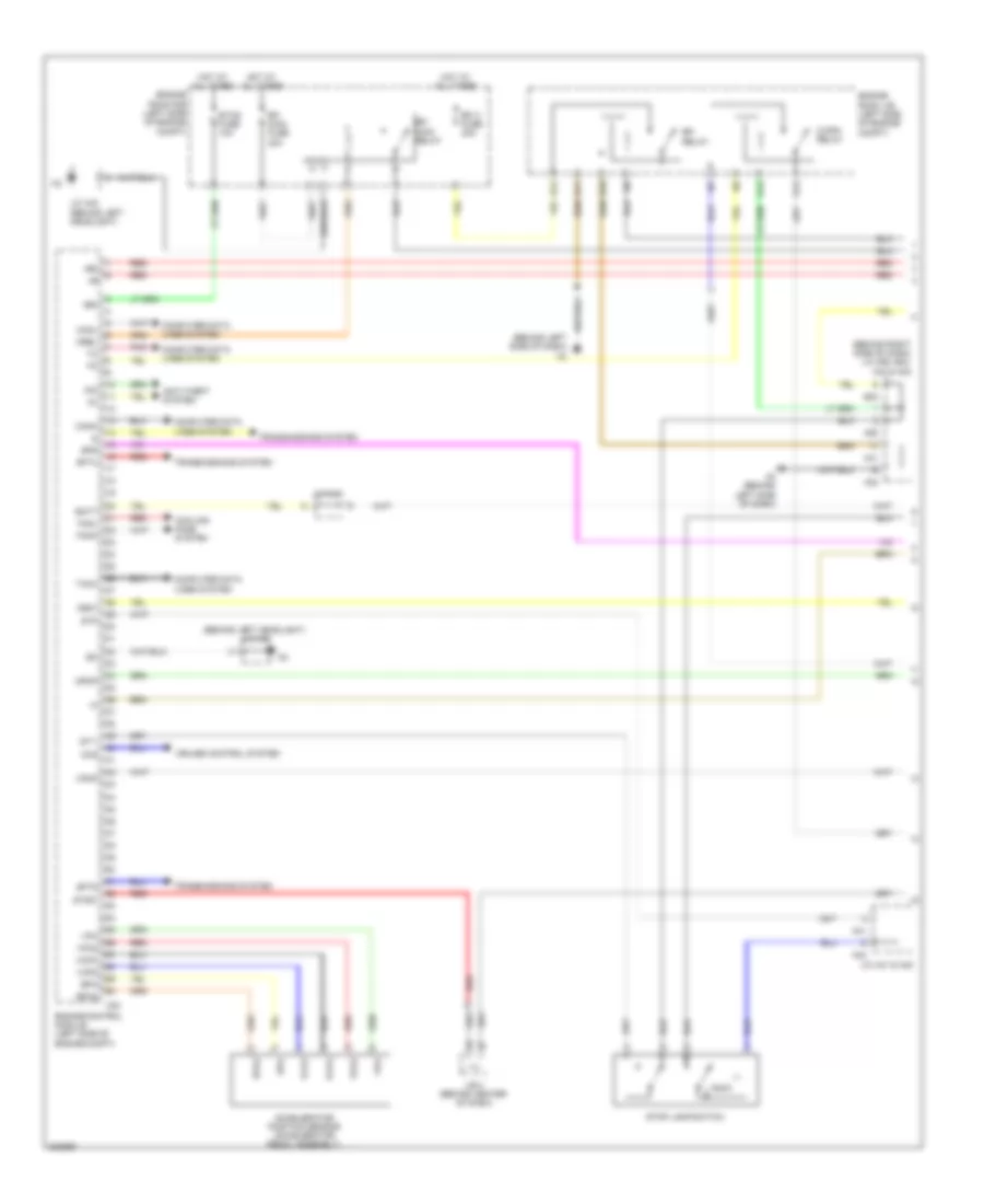 2.5L, Engine Performance Wiring Diagram (1 of 5) for Toyota Camry LE 2010