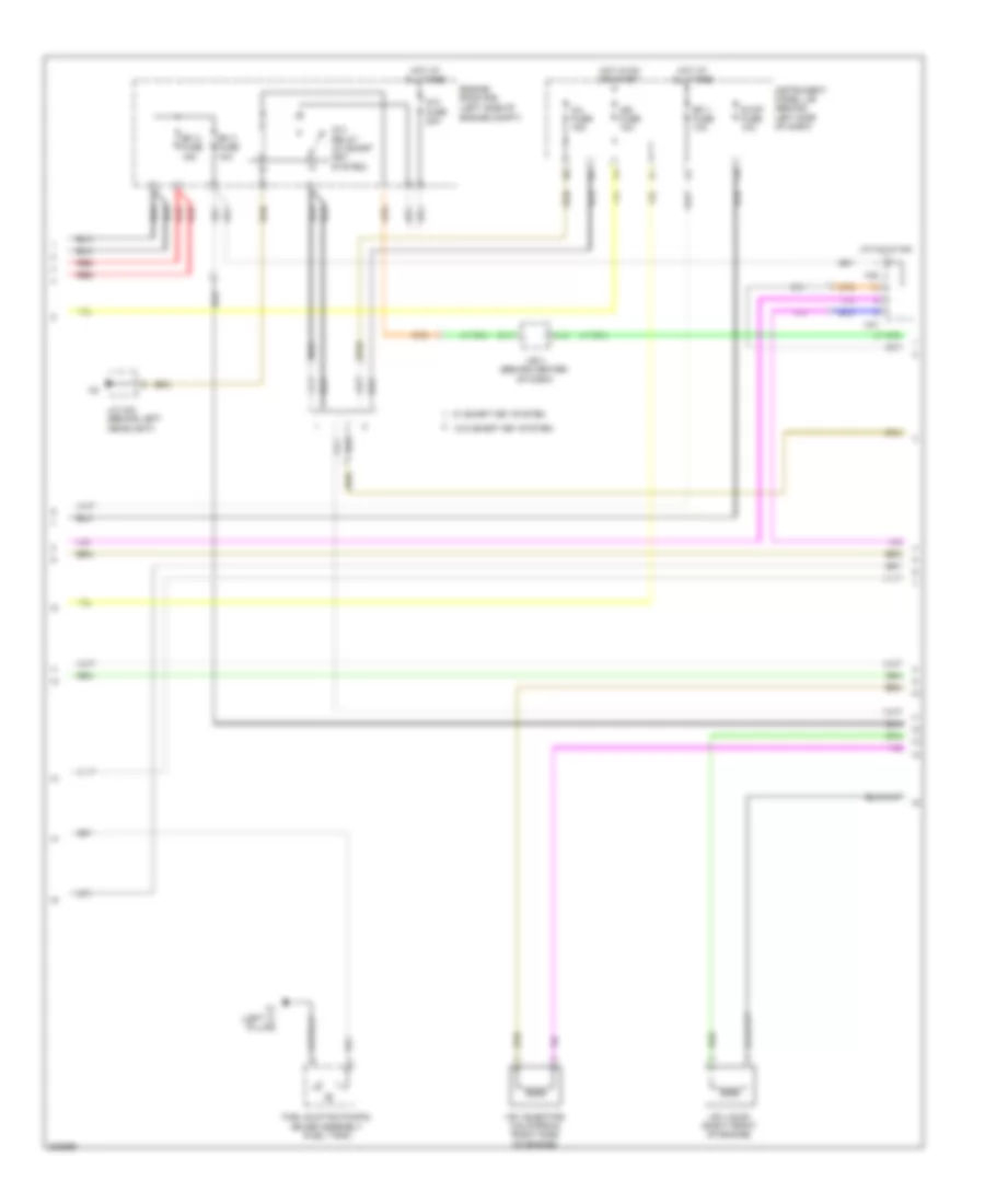 2.5L, Engine Performance Wiring Diagram (2 of 5) for Toyota Camry LE 2010