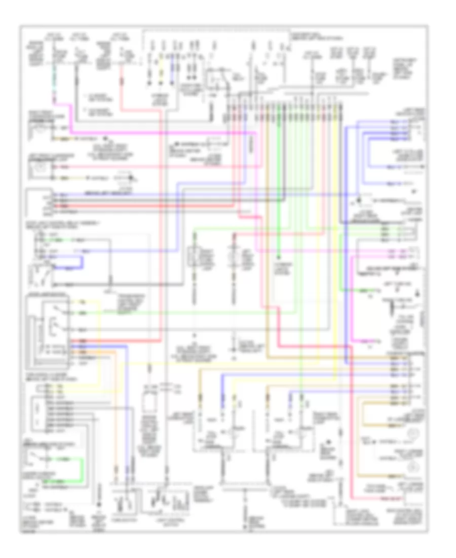 Exterior Lamps Wiring Diagram, Except Hybrid for Toyota Camry LE 2010