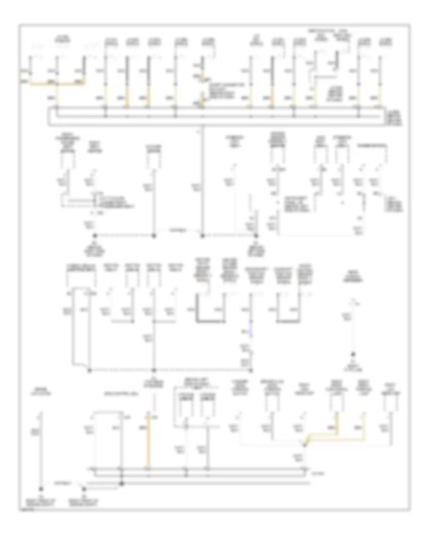 Ground Distribution Wiring Diagram, Hybrid (4 of 4) for Toyota Camry LE 2010