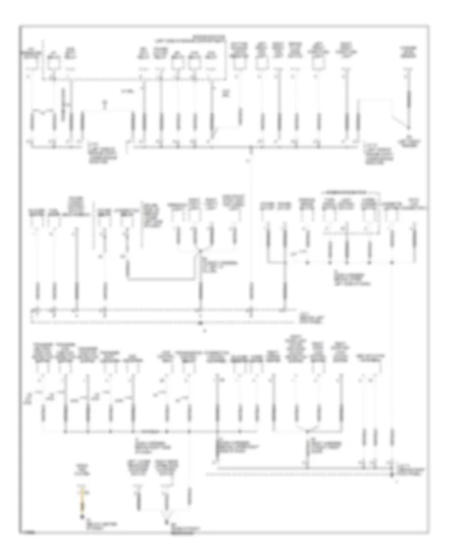 Ground Distribution Wiring Diagram 1 of 2 for Toyota Tundra Limited 2003