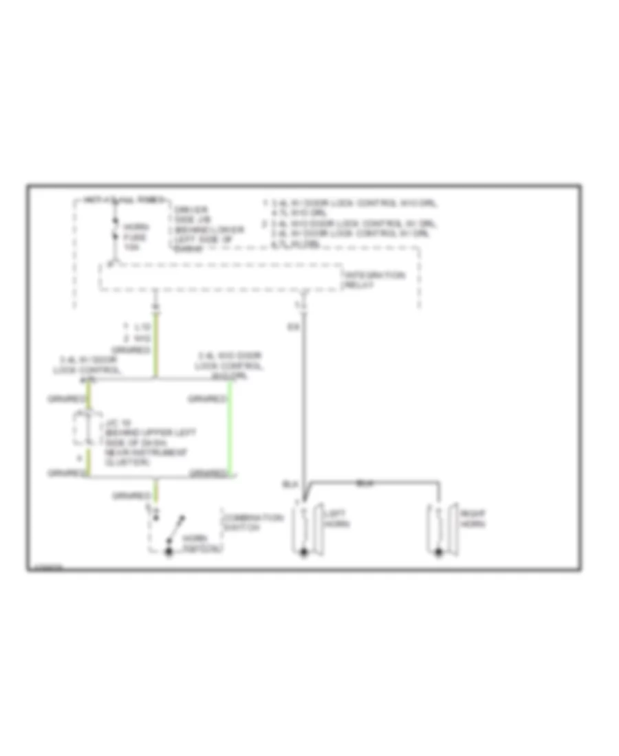 Horn Wiring Diagram for Toyota Tundra Limited 2003
