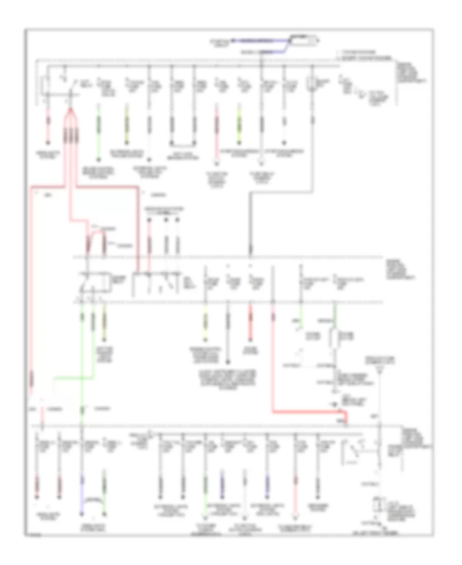 Power Distribution Wiring Diagram 1 of 2 for Toyota Tundra Limited 2003