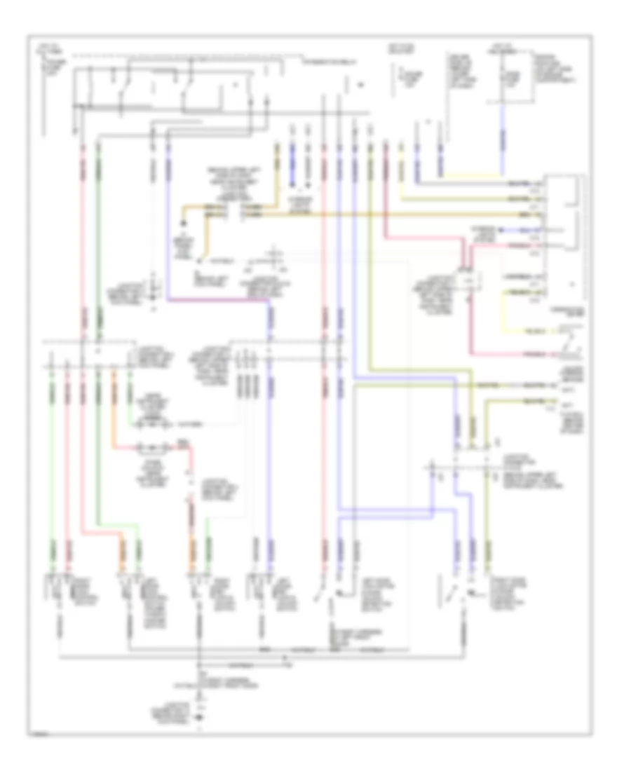 Power Door Locks Wiring Diagram, without DRL without Keyless Entry for Toyota Tundra Limited 2003