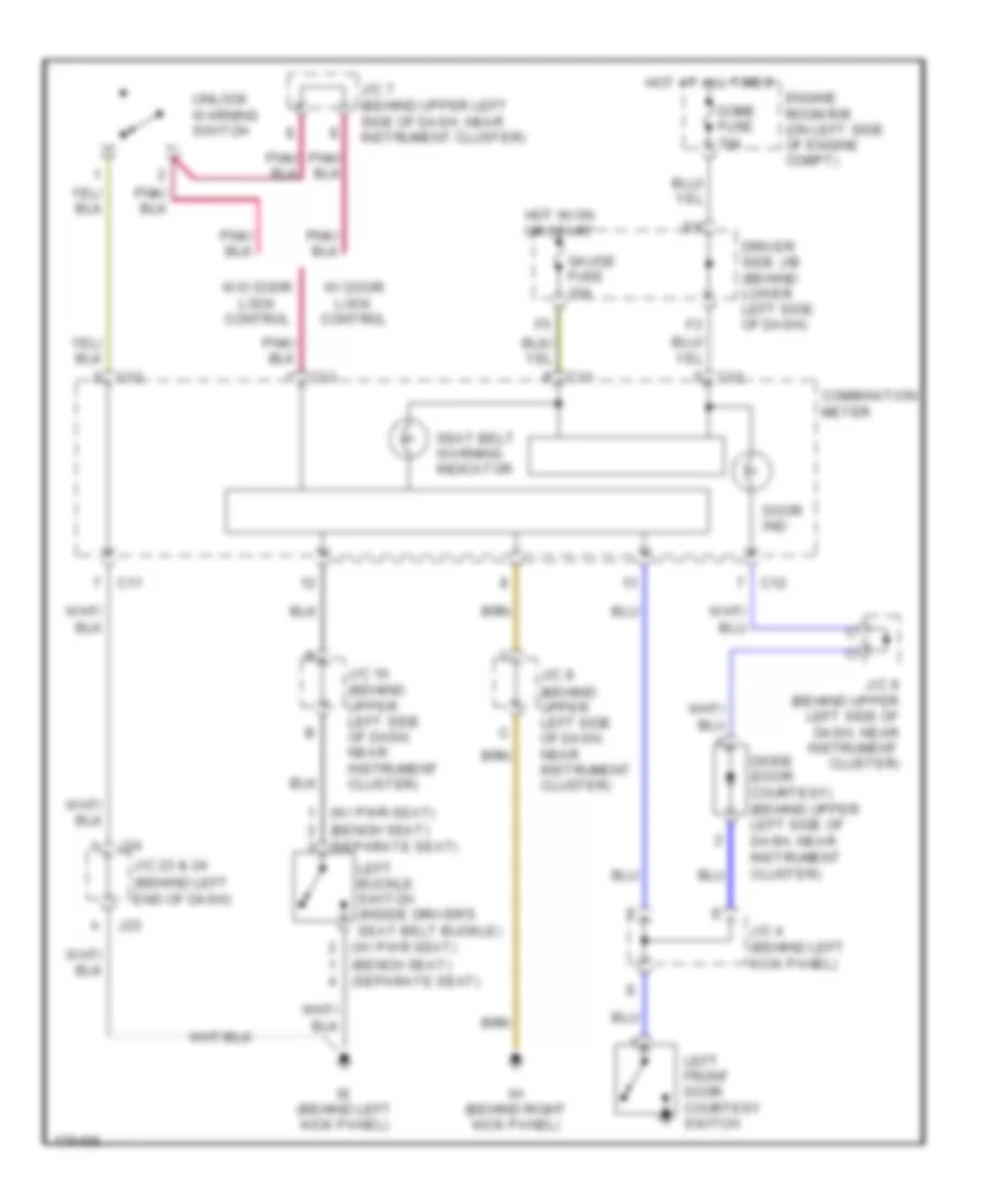 Warning Systems Wiring Diagram for Toyota Tundra Limited 2003