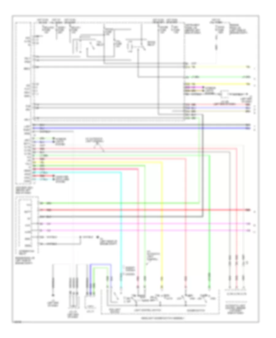 Headlamps  Fog Lamps Wiring Diagram (1 of 2) for Toyota Prius V 2014